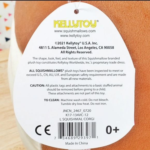 Squishmallow Reginald the Corgi Dog 12" Ultrasoft Valentine's Day Plush Toy NWT - Picture 12 of 12